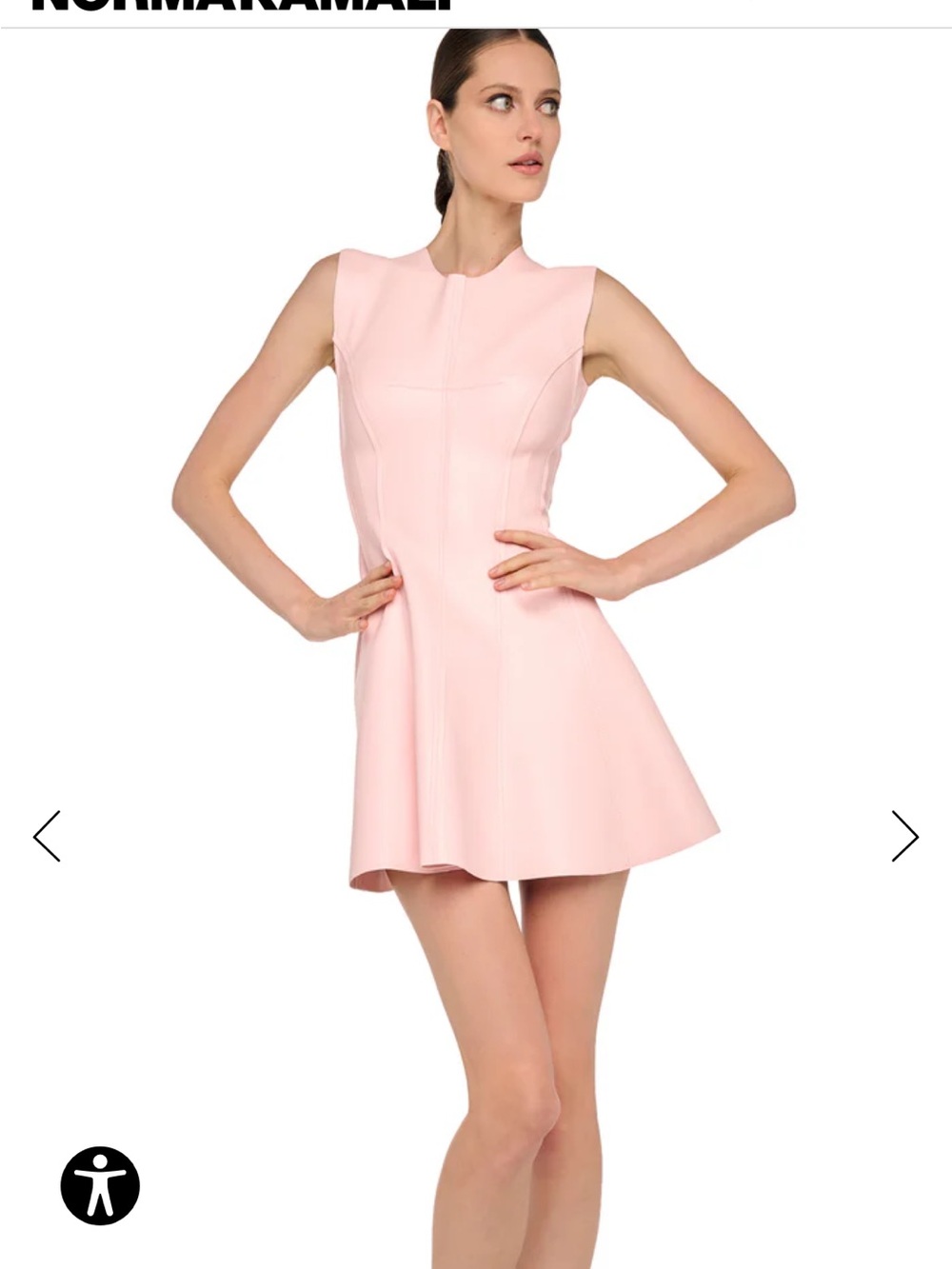 Norma Kamala Sleeveless Grace Mini Dress NWT